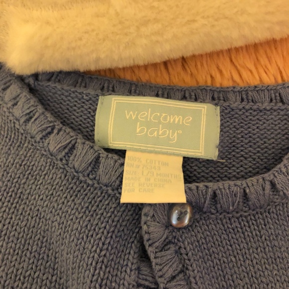 Beautiful like new blue cardigan for baby - Picture 3 of 3